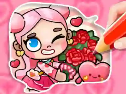 Igra Coloring Book: Avatar Valentine's online