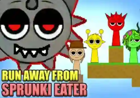 Igra Run Away From Sprunki Eater online