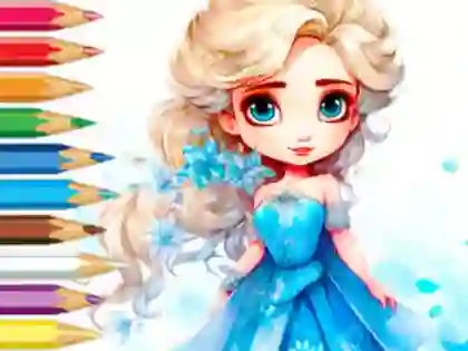 Igra Coloring Book: Frozen Princess online