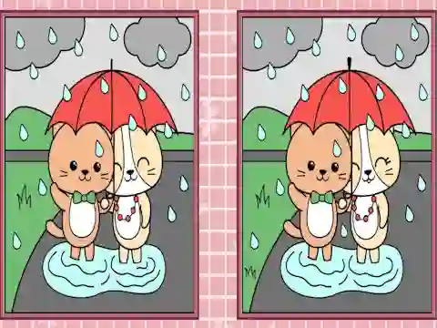 Igra Spot the Differences Cute Kittens online