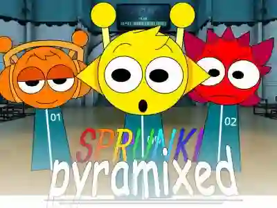 Igra Sprunki Pyramixed: Squid Game online