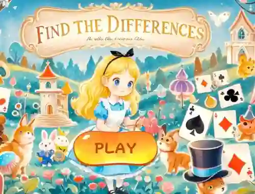 Igra Find The Differences: Alice In Wonderland online
