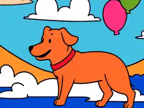 Igra Color By Code: Yellow Dog online
