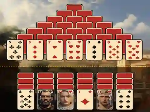 Igra Pyramid Solitaire Ancient Rome online