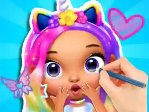 Igra Coloring Book: Fashion Barbie Princess online