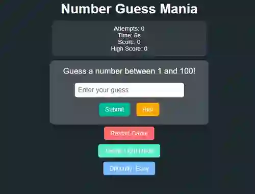 Igra Number Guess Mania online