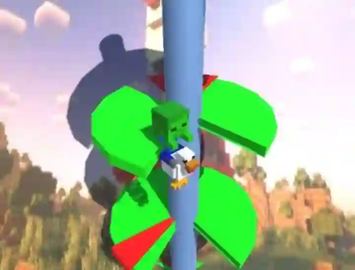 Igra Chicken Jockey Helix Jump online