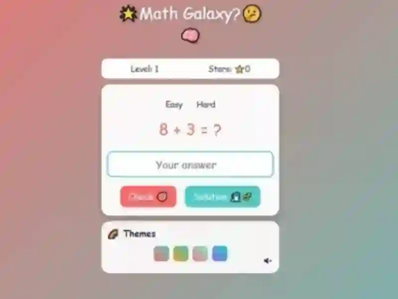 Igra Math Galaxy online