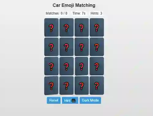 Igra Car Emoji Matching online