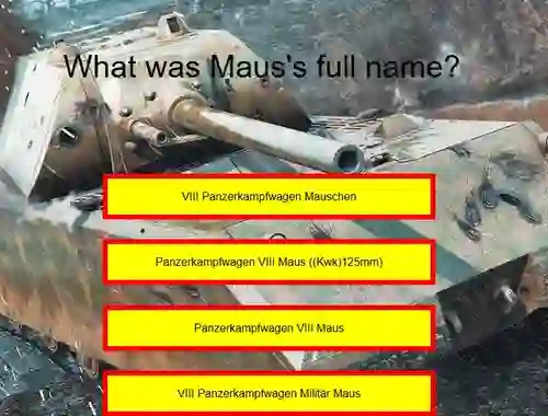 Igra Tank Quiz: Maus online
