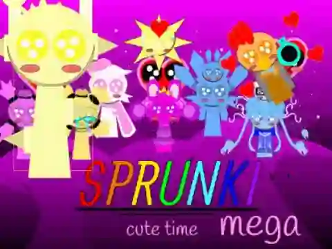Igra Sprunki Cute Time Mega!!! online