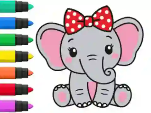 Igra Coloring Book: Elephant online