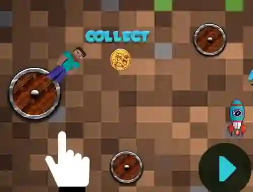 Igra Mineblock Rotate And Fly Adventure online