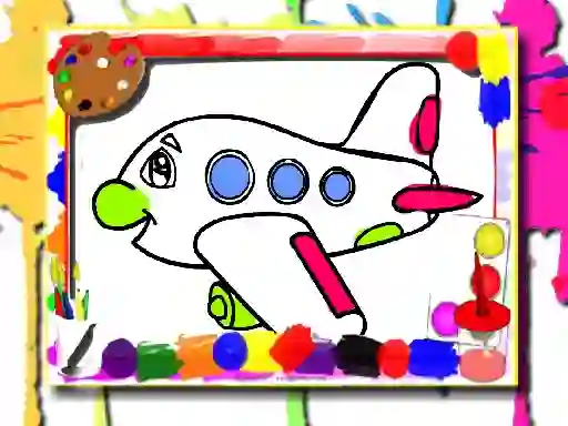 Igra Airplane Coloring Book online