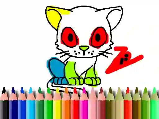 Igra Back To School: Cat Coloring online