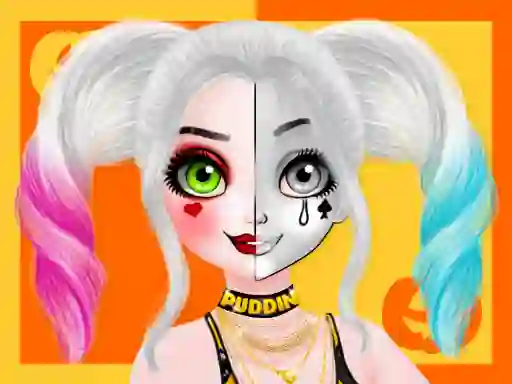 Igra Princess Halloween Makeup Halffaces Tutorial online