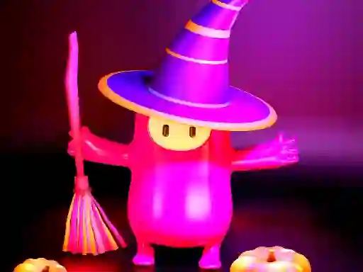 Igra Fall Guys Halloween Puzzle online