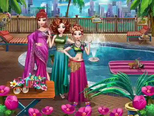 Igra Girls Pool Party online