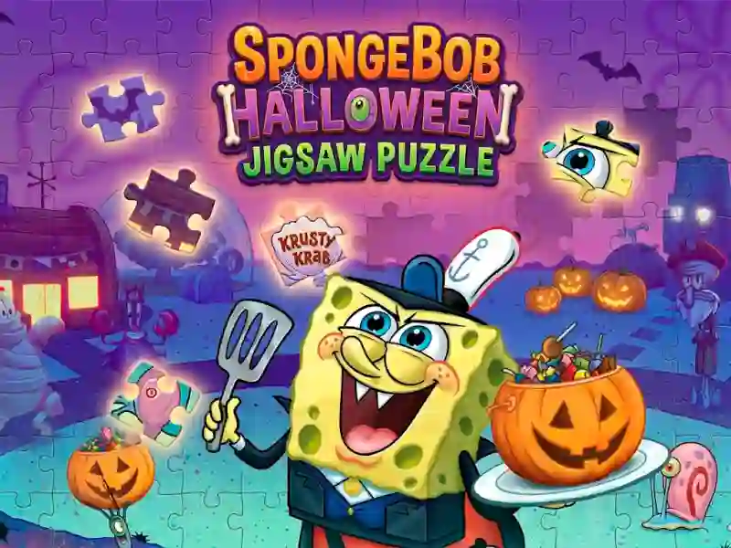 Igra SpongeBob Halloween Jigsaw Puzzle online