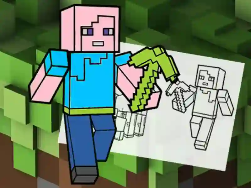Igra Minecraft Fun Coloring Book online