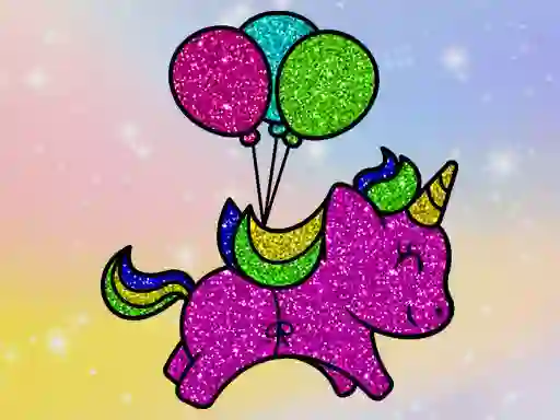 Igra Coloring Book Glittered Unicorns online
