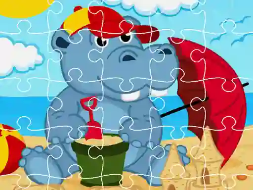 Igra Hippo Jigsaw online