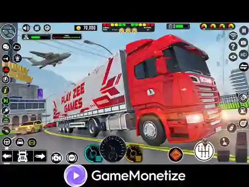 Igra Crazy car transport truck online