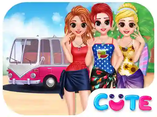 Igra Besties Summer Vacation online