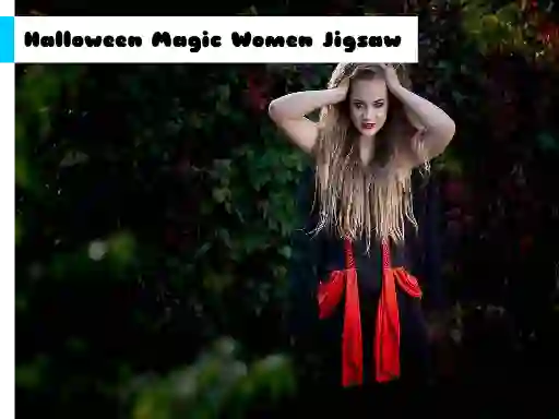 Igra Halloween Magic Women Jigsaw online