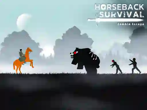 Igra Horseback Survival Zombies Escape online