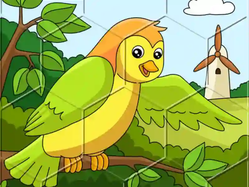 Igra Birds Hex Jigsaw online