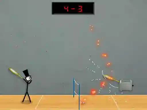 Igra Stick Figure Badminton 3 online