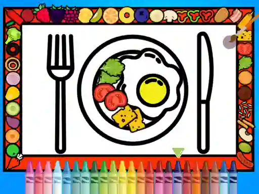 Igra Color and Decorate Dinner Plate online