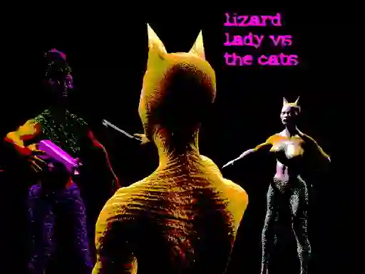 Igra Lizard Lady Vs The Cats online