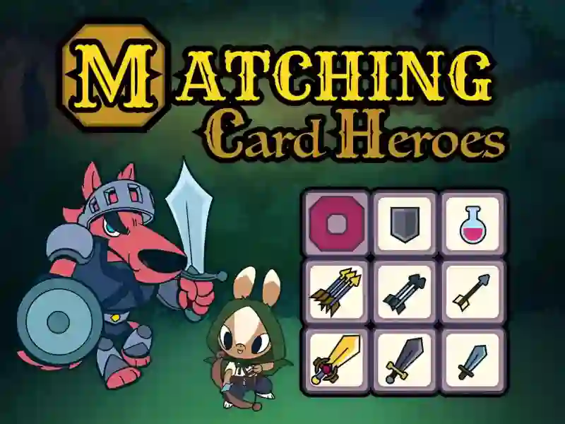 Igra Matching Card Heroes online