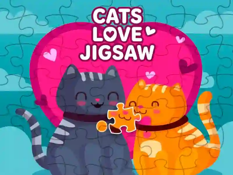 Igra Cats love jigsaw online