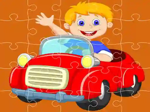 Igra Pedal Cars Jigsaw online