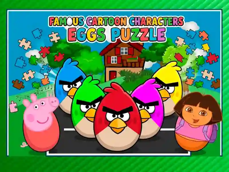 Igra Famous Cartoon Characters Eggs online