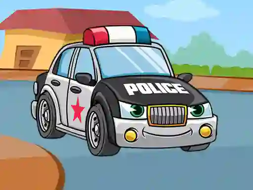 Igra Police Cars Jigsaw online