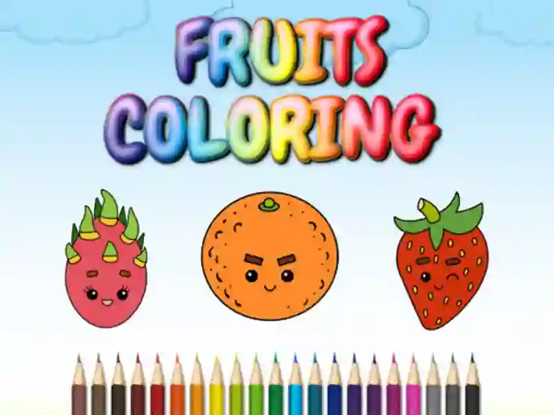 Igra FRUITS COLORING online