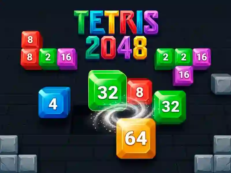 Igra Tetris 2048 online