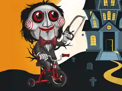 Igra Scary Faces Jigsaw online