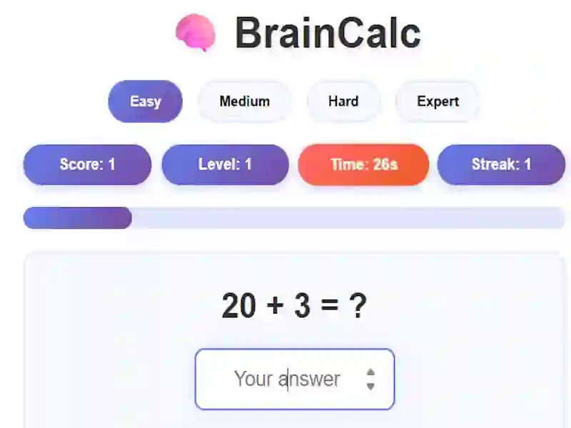 Igra BrainCalc online