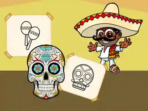 Igra Crazy Mexican Coloring online
