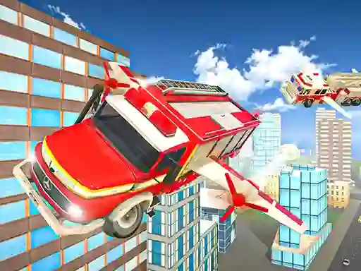 Igra Flying Fire Truck Driving Sim online