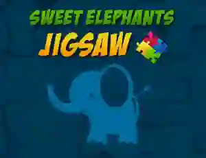 Igra Sweet Elephants Jigsaw online