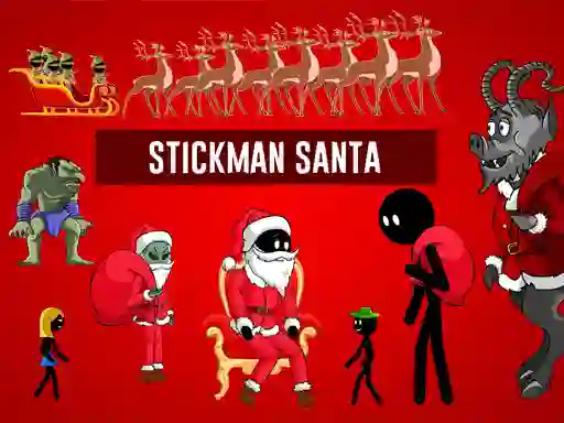 Igra Stickman Santa online
