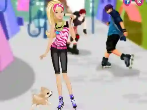 Igra Barbie on roller skates online