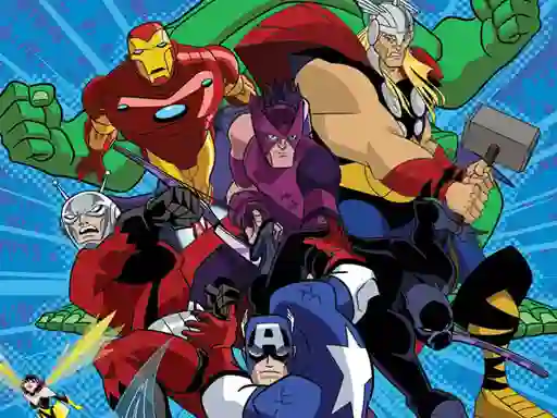 Igra Avengers Coloring online