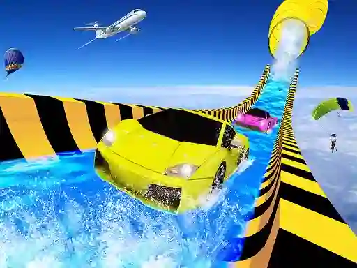Igra Water Slide Car Racing Adventure 2020 online